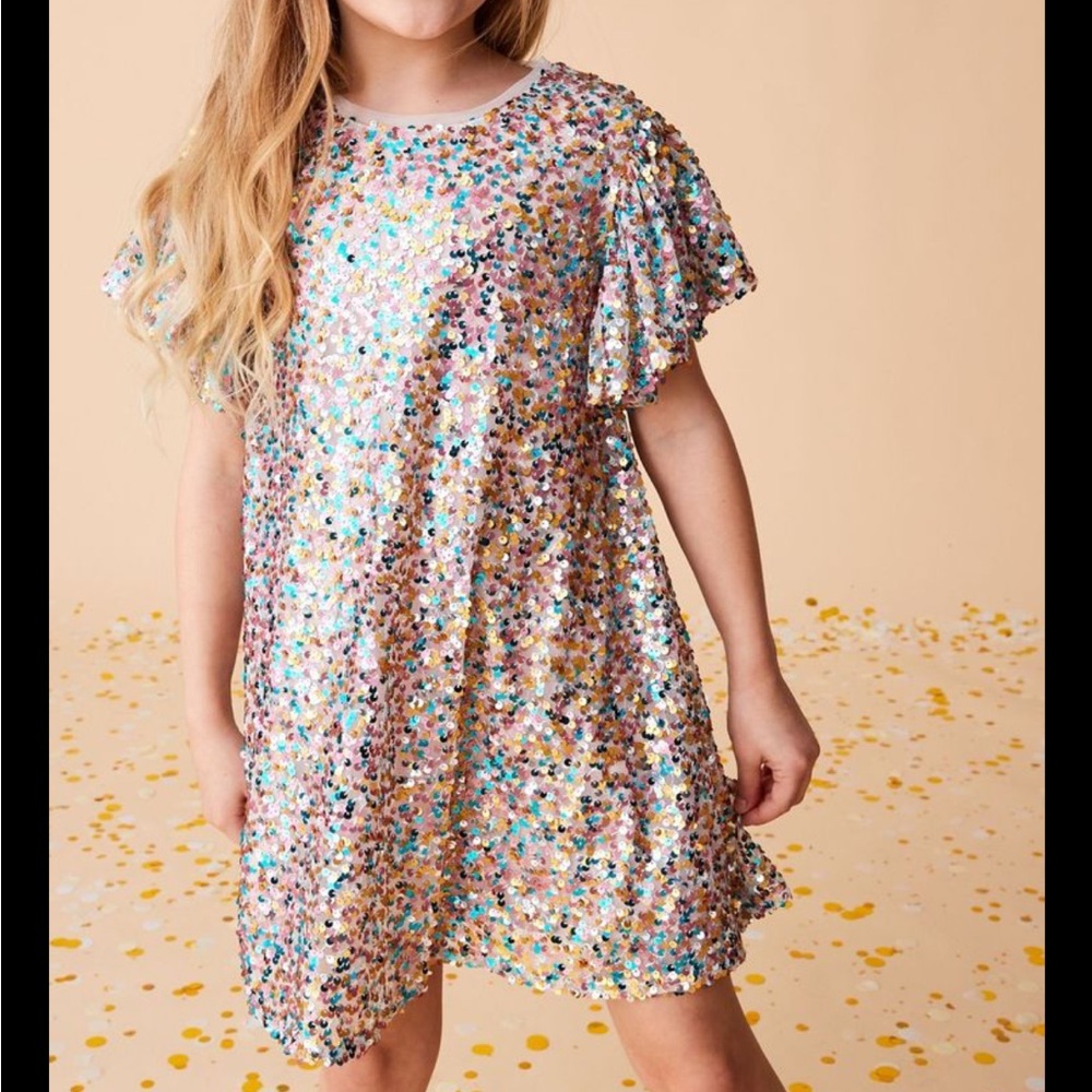 J. Crew Sparkling Sequin Kids Dress